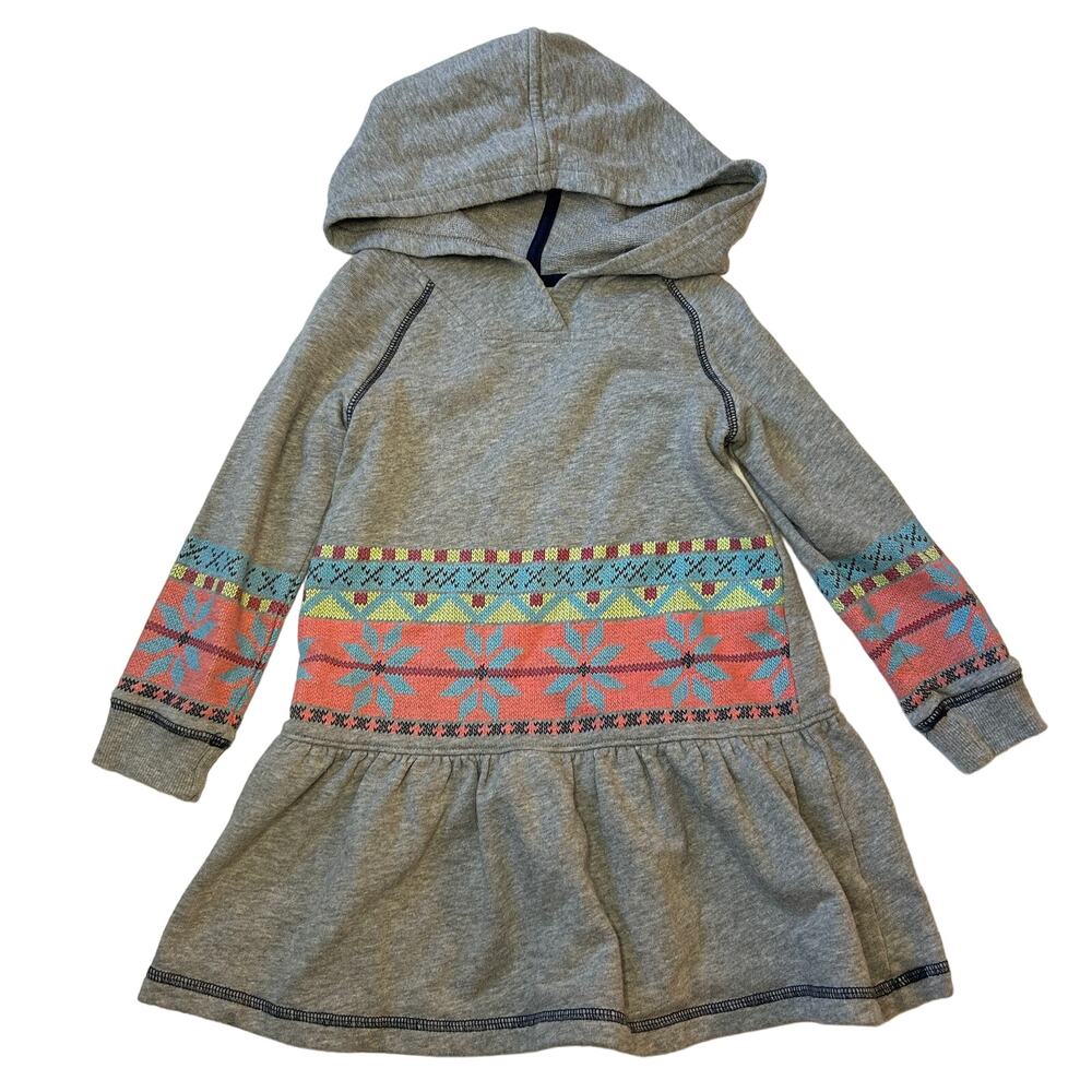 Hanna Andersson Hooded Sweatshirt Dress 100